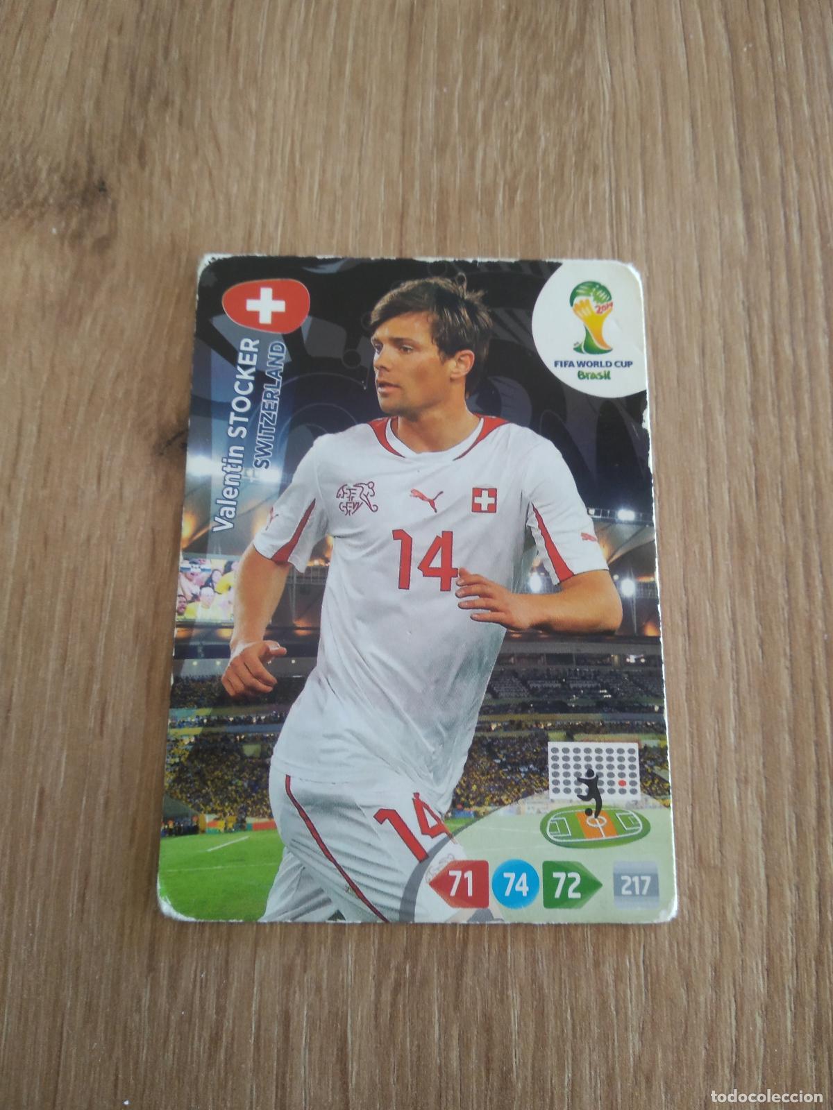 Fu&szlig;ball-Sticker: STOCKER SUIZA CROMO FUTBOL PANINI ADRENALYN 2014 WORLD CUP COPA DEL MUNDO