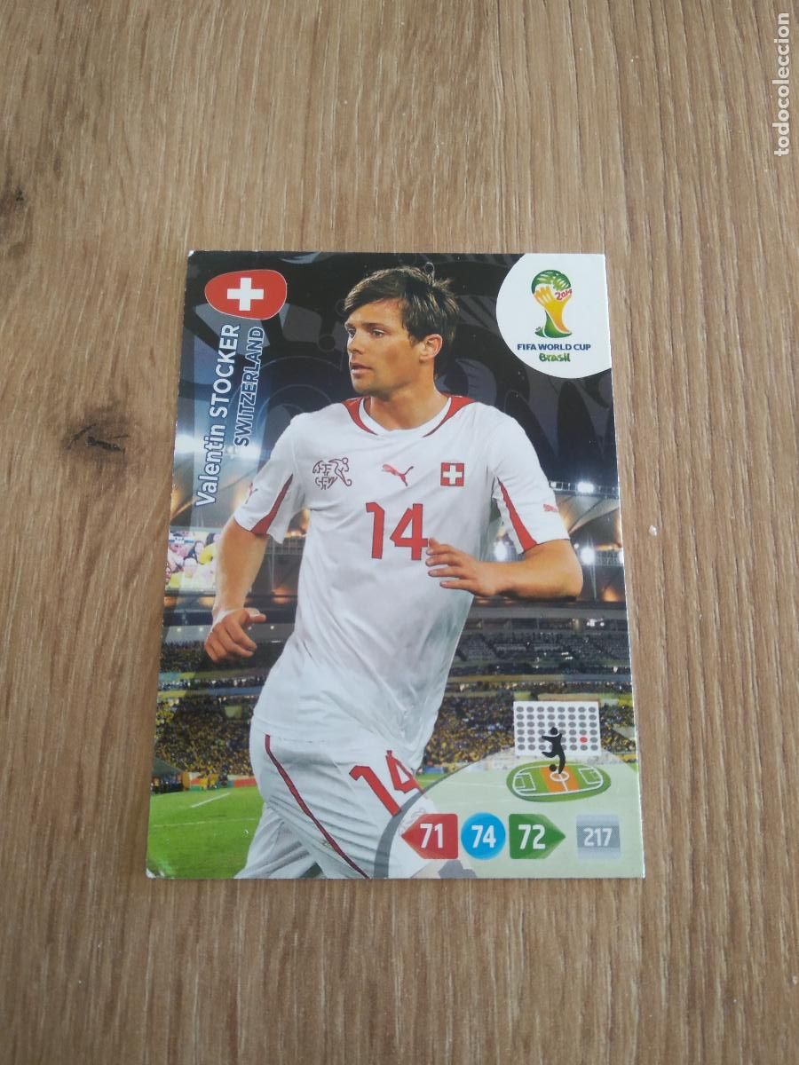 Fu&szlig;ball-Sticker: STOCKER SUIZA CROMO FUTBOL PANINI ADRENALYN 2014 WORLD CUP COPA DEL MUNDO