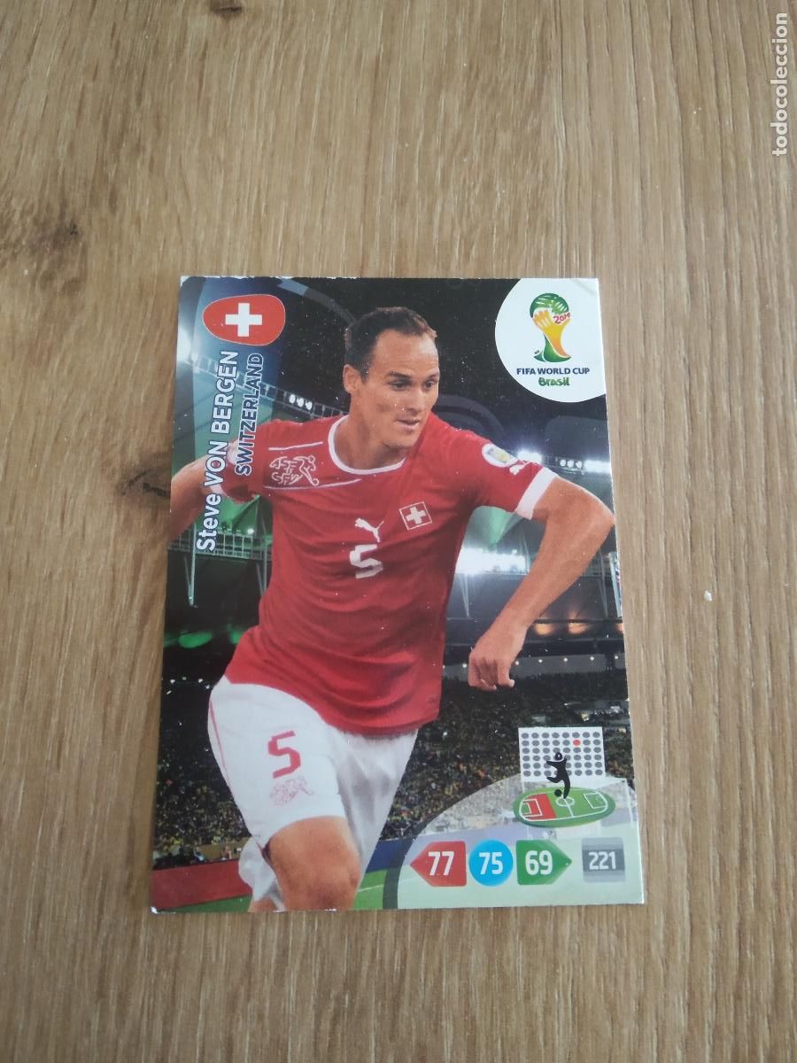 Cromos de F&uacute;tbol: STEVE VON BERGEN SUIZA CROMO FUTBOL PANINI ADRENALYN 2014 WORLD CUP COPA DEL MUNDO