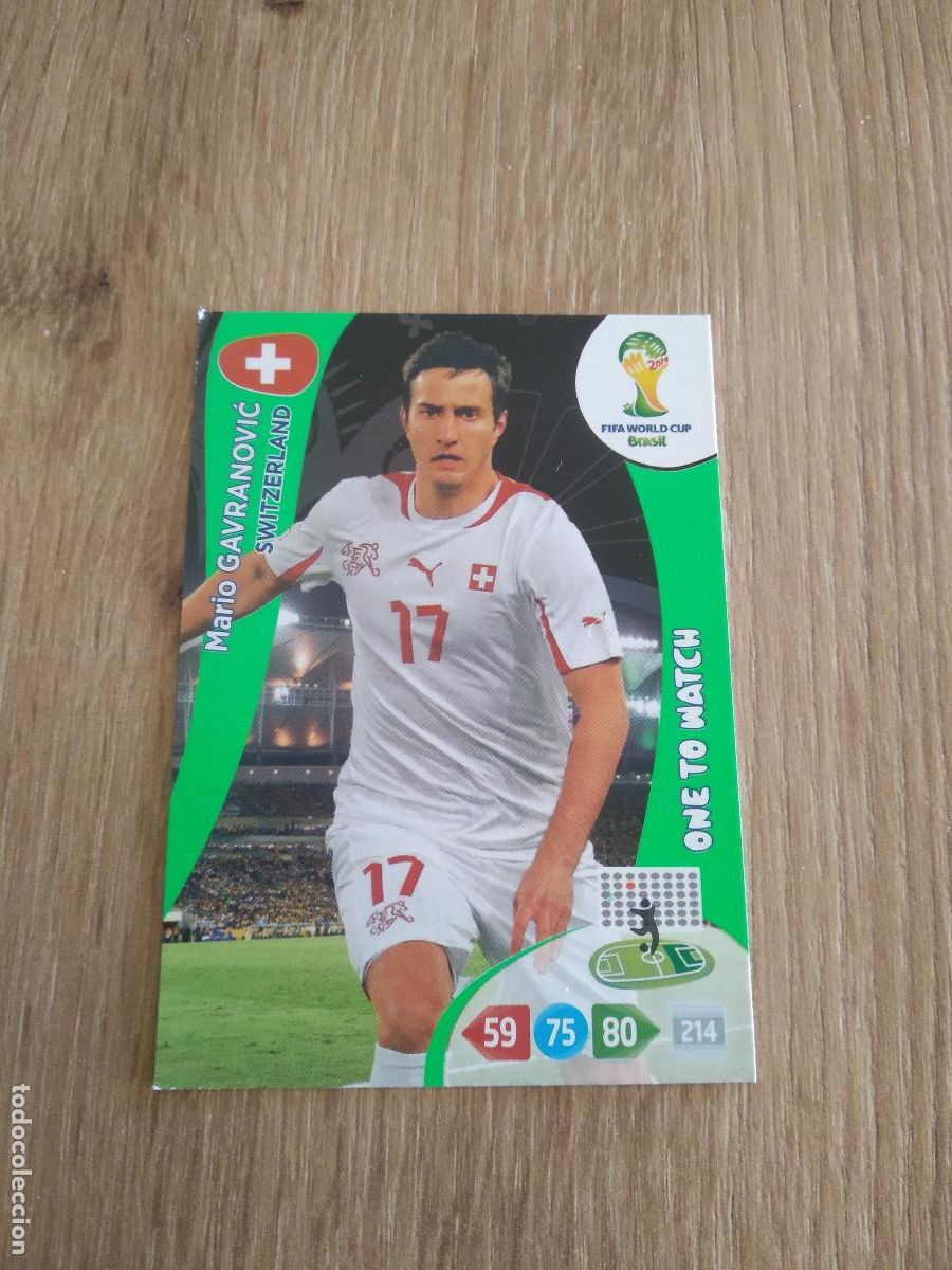 Cromos de F&uacute;tbol: GAVRANOVIC SUIZA CROMO FUTBOL PANINI ADRENALYN 2014 WORLD CUP COPA DEL MUNDO