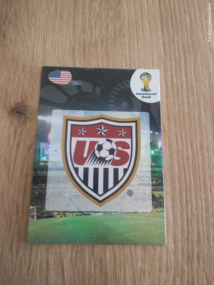Cartes &agrave; collectionner de Football: ESCUDO LOGO ESTADOS UNIDOS USA CROMO FUTBOL PANINI ADRENALYN 2014 WORLD CUP COPA DEL MUNDO