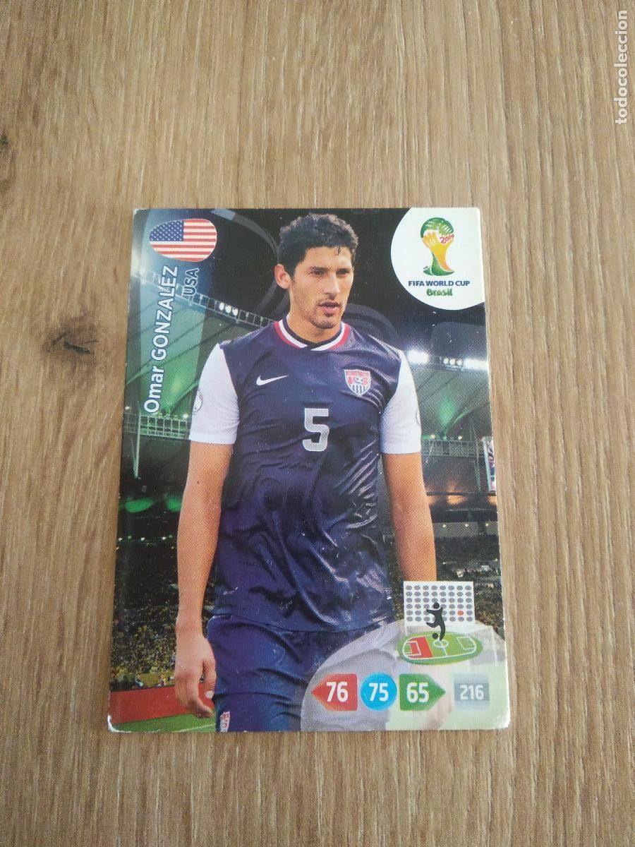 Cromos de F&uacute;tbol: OMAR GONZALEZ ESTADOS UNIDOS USA CROMO FUTBOL PANINI ADRENALYN 2014 WORLD CUP COPA DEL MUNDO