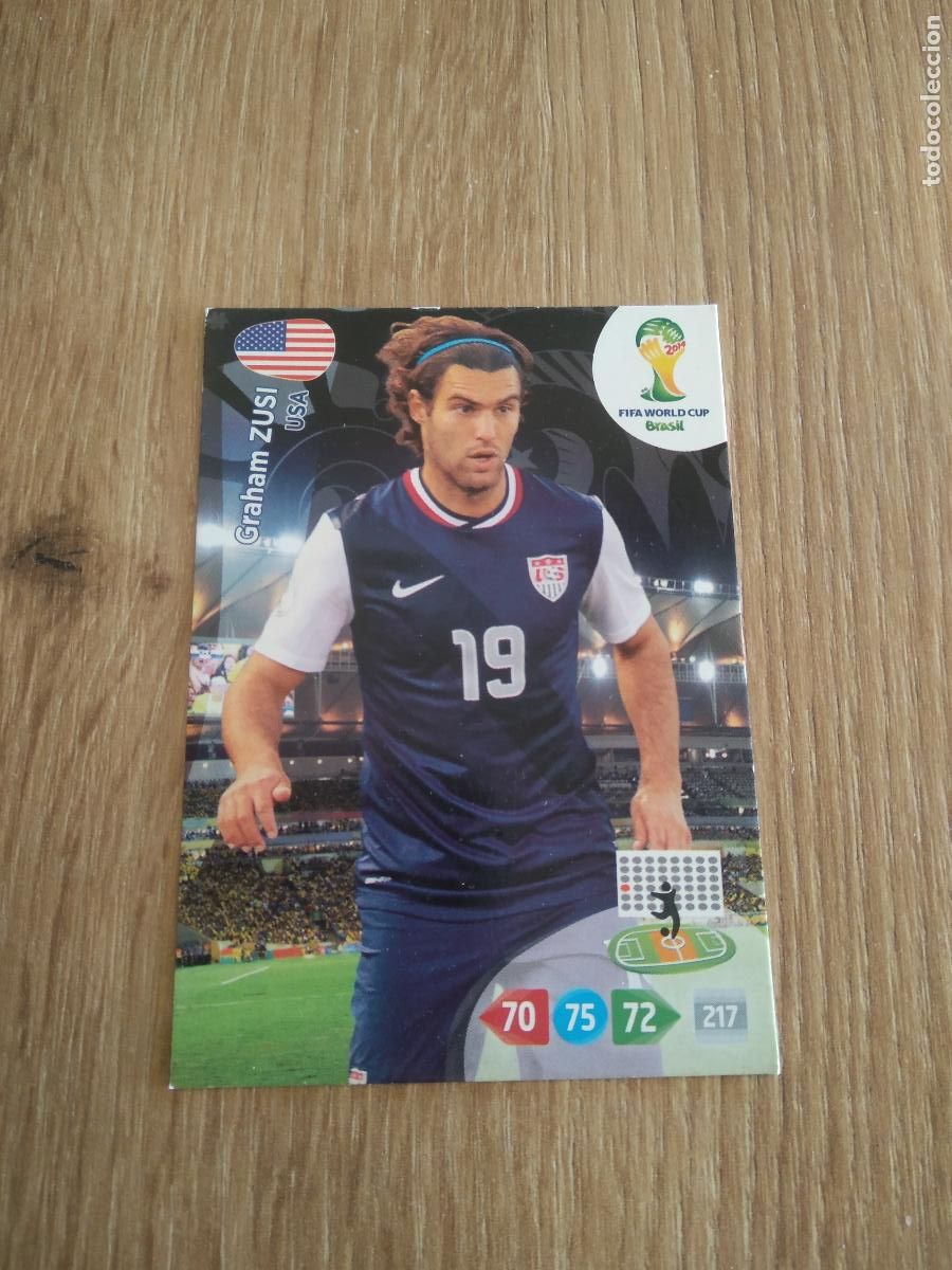 Cromos de F&uacute;tbol: GRAHAM ZUSI ESTADOS UNIDOS USA CROMO FUTBOL PANINI ADRENALYN 2014 WORLD CUP COPA DEL MUNDO