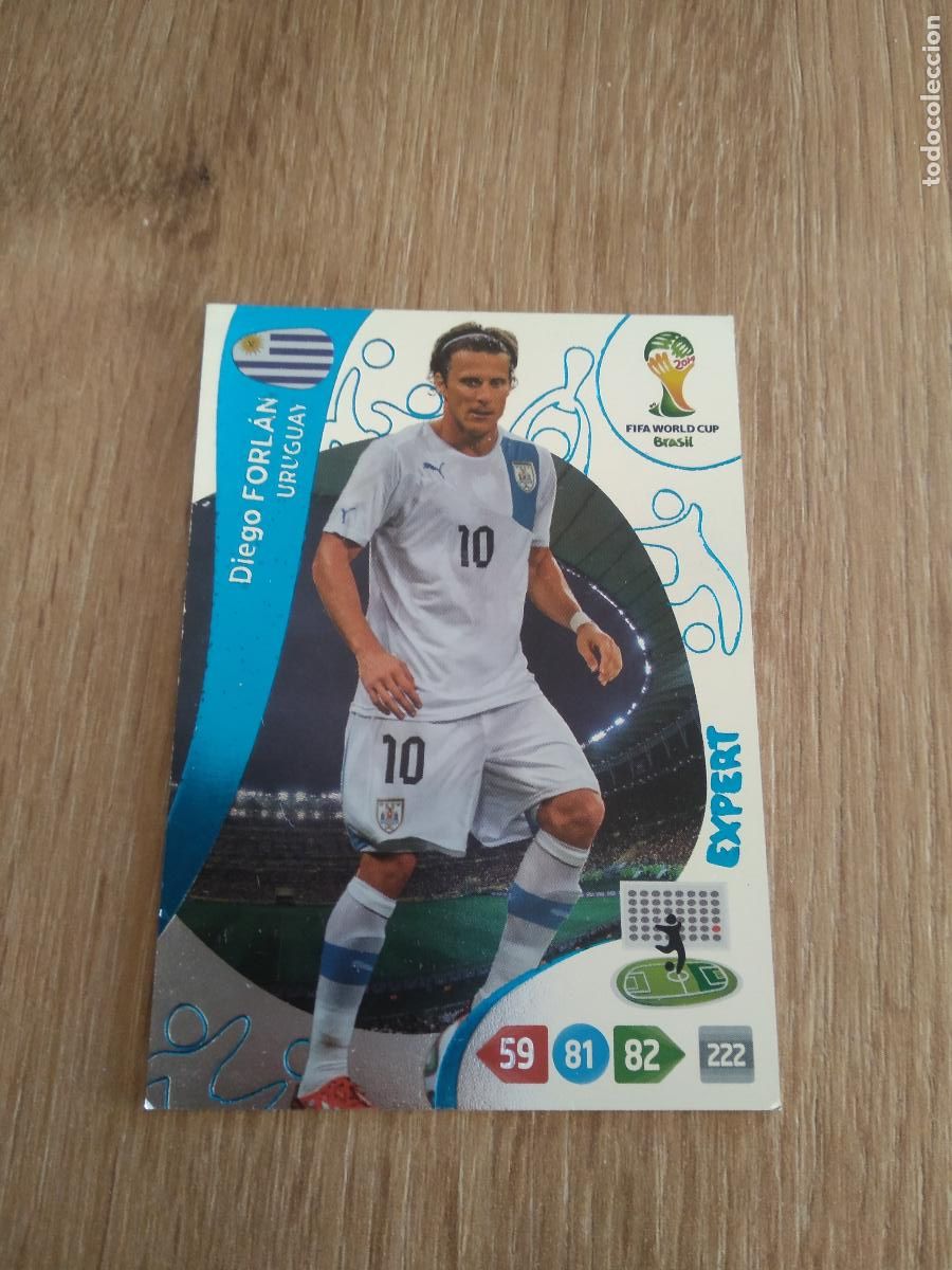 Cromos de F&uacute;tbol: FORLAN URUGUAY CROMO FUTBOL PANINI ADRENALYN 2014 WORLD CUP COPA DEL MUNDO