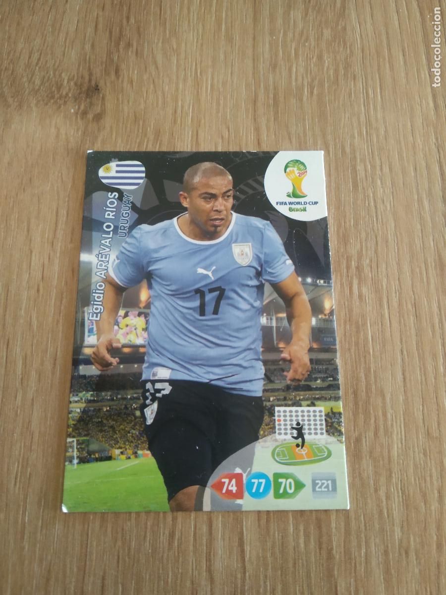 Cromos de F&uacute;tbol: AREVALO RIOS URUGUAY CROMO FUTBOL PANINI ADRENALYN 2014 WORLD CUP COPA DEL MUNDO