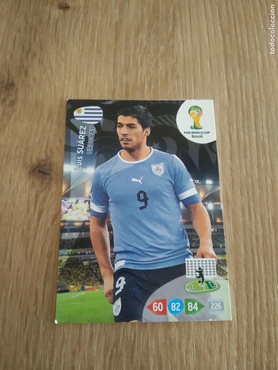 Cromos de F&uacute;tbol: LUIS SUAREZ URUGUAY CROMO FUTBOL PANINI ADRENALYN 2014 WORLD CUP COPA DEL MUNDO