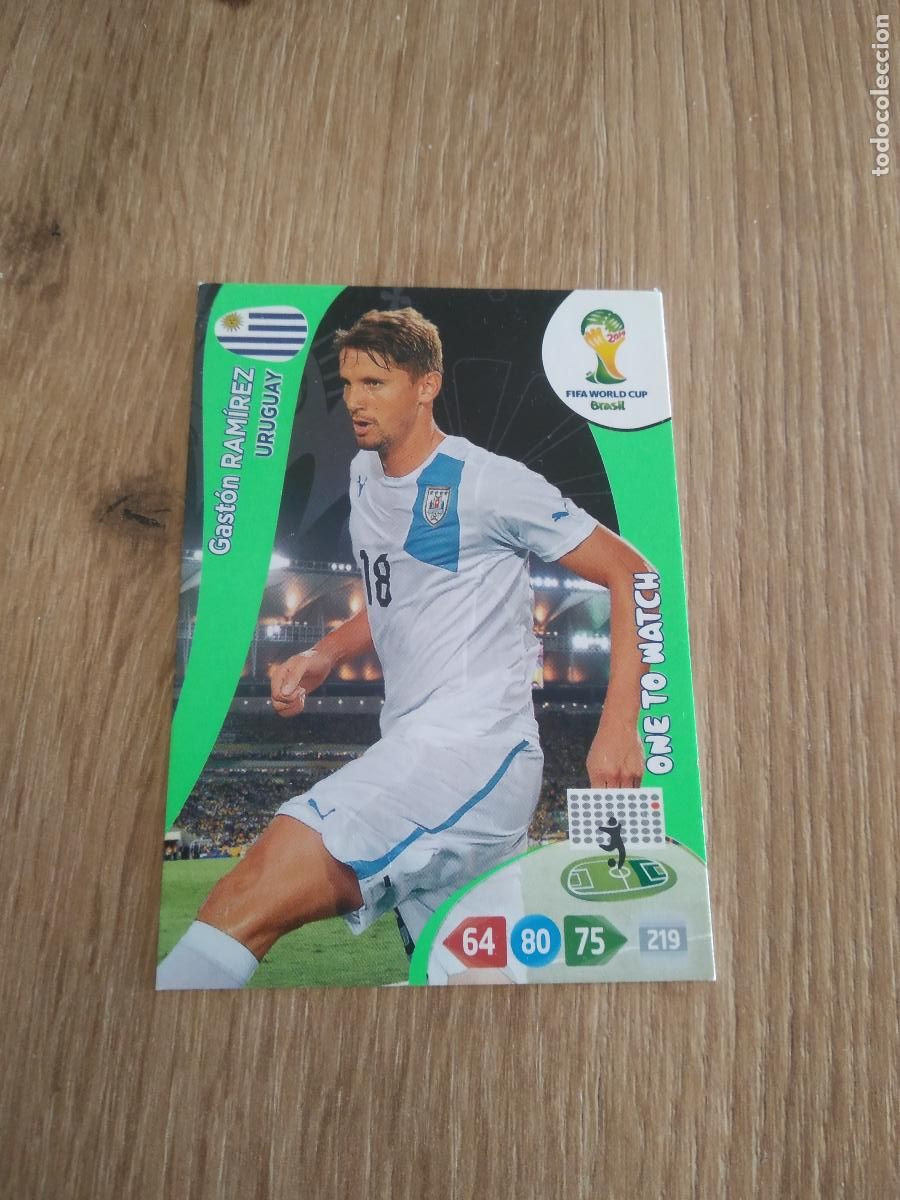 Cromos de F&uacute;tbol: GASTON RAMIREZ URUGUAY CROMO FUTBOL PANINI ADRENALYN 2014 WORLD CUP COPA DEL MUNDO