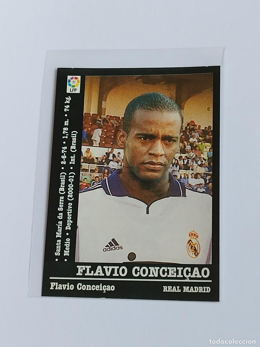 Cromos de F&uacute;tbol: FLAVIO CONCEICAO &Uacute;LTIMO FICHAJE REAL MADRID - LA LIGA 2000 2001 - PANINI SPORTS 00 01 NUNCA PEGADO