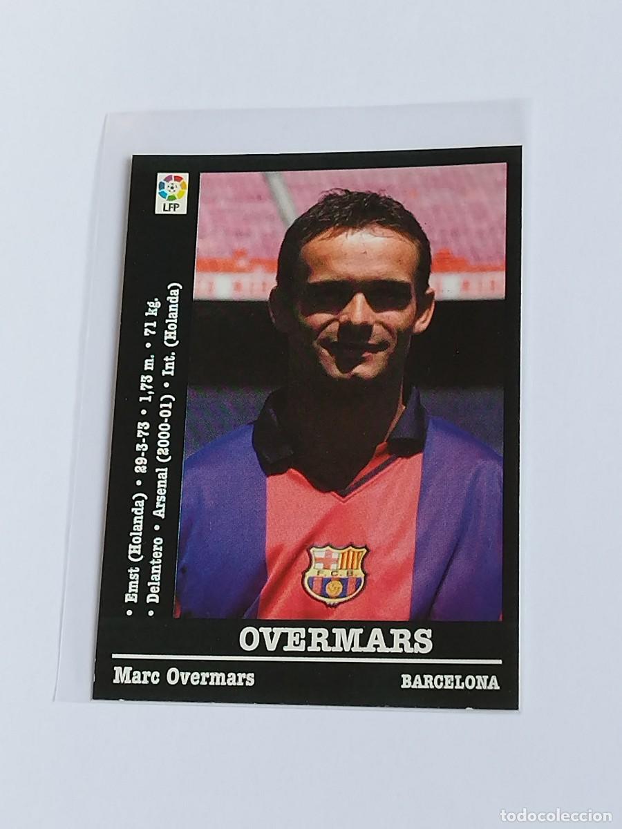 Cromos de F&uacute;tbol: OVERMARS &Uacute;LTIMO FICHAJE FC BARCELONA - LA LIGA 2000 2001 - PANINI SPORTS 00 01 NUNCA PEGADO