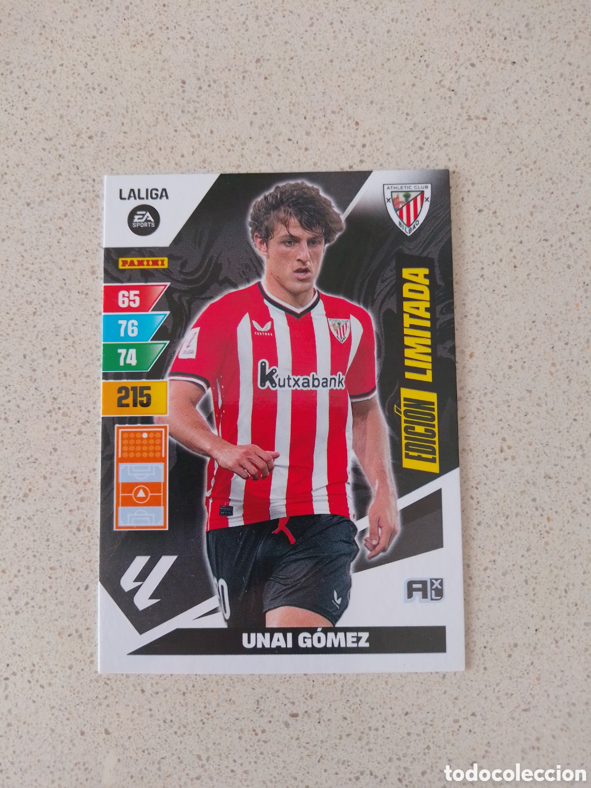 Cromos de F&uacute;tbol: CARTA EDICION LIMITADA UNAI GOMEZ ATHLETIC DE BILBAO. ADRENALYN XL 23/24.