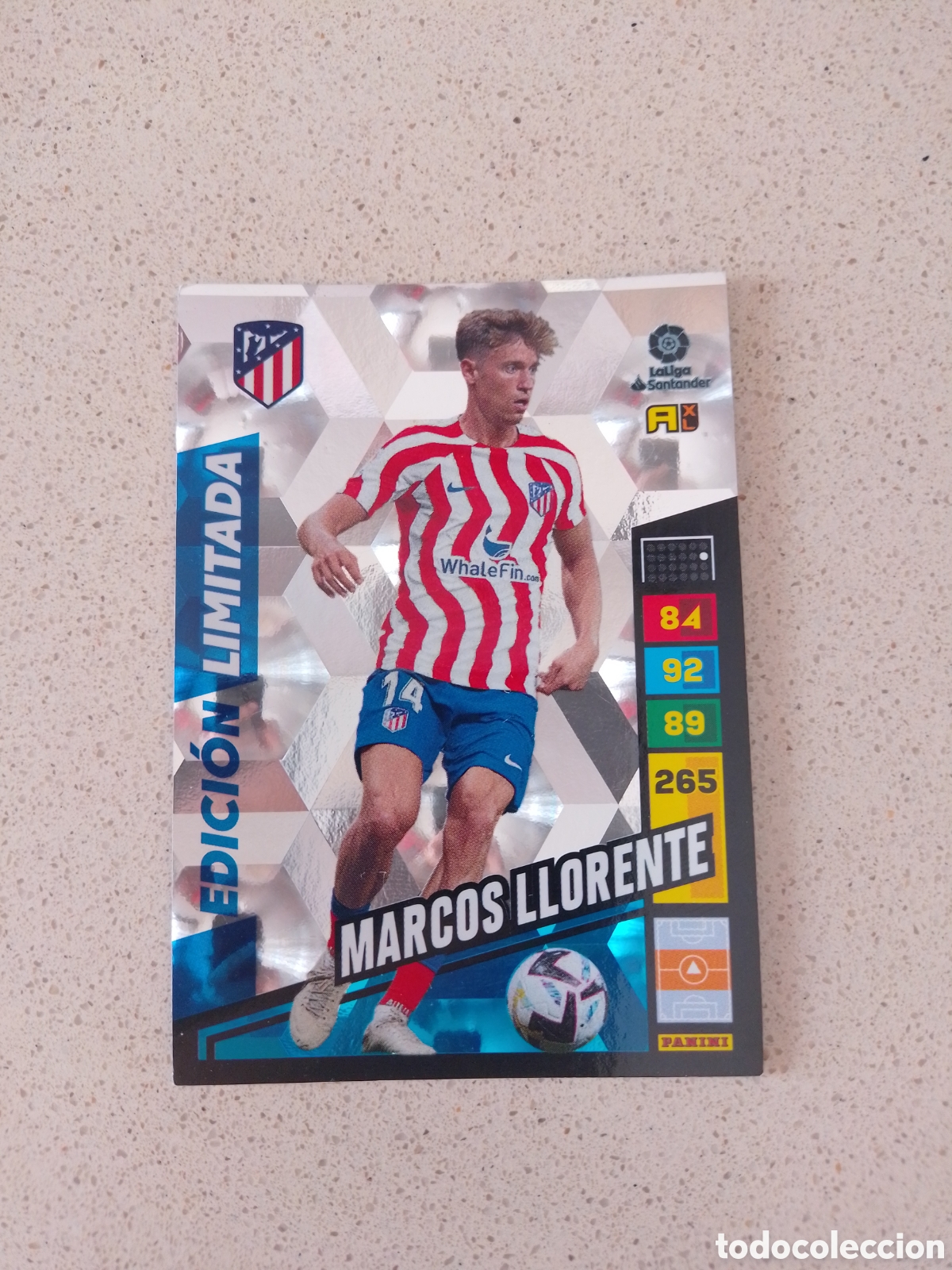 Cromos de F&uacute;tbol: CARTA EDICION LIMITADA MARCOS LLORENTE ATLETICO DE MADRID. ADRENALYN XL 22/23.