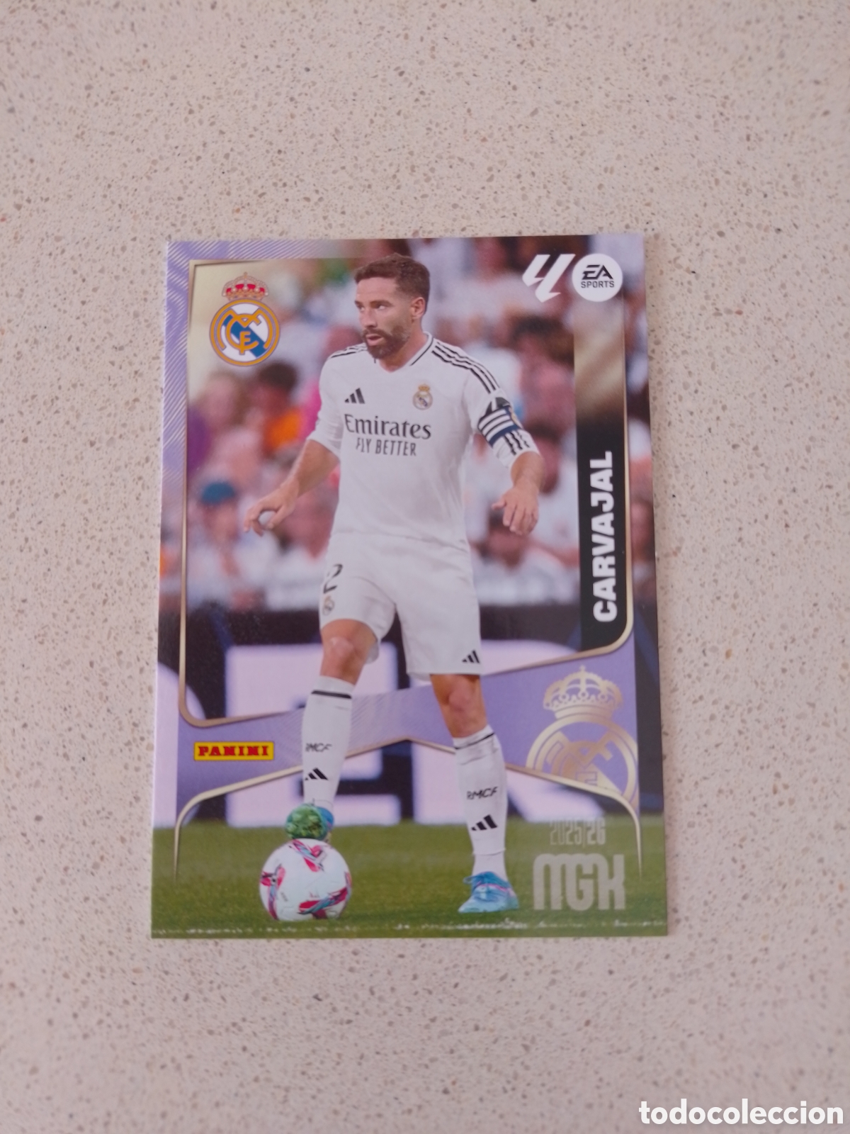 Cromos de F&uacute;tbol: CARTA 220 CARVAJAL REAL MADRID. MEGACRACKS 25/26.