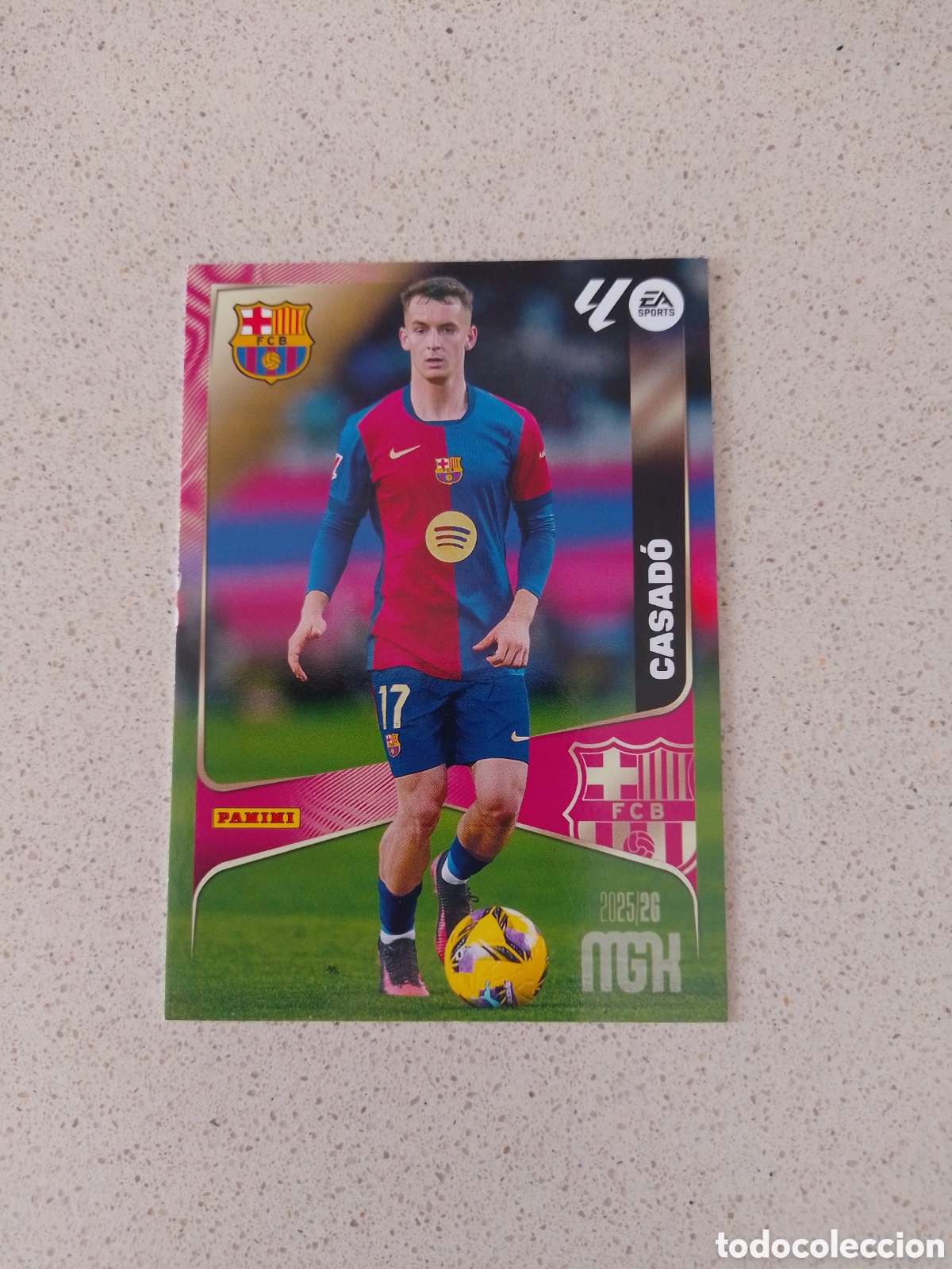 Cromos de F&uacute;tbol: CARTA 82 CASAD&Oacute; FC BARCELONA. MEGACRACKS 25/26.
