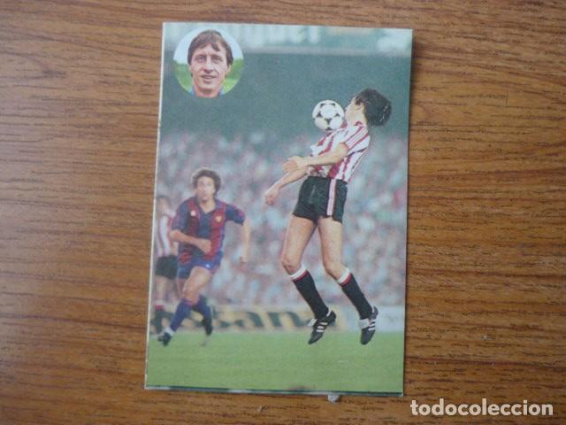 Cromos de F&uacute;tbol: CROMO APRENDE JUGAR FUTBOL CON JOHAN CRUYFF 179 SARABIA ATHLETIC BILBAO DESPEGADO - GEPRODESA 1984
