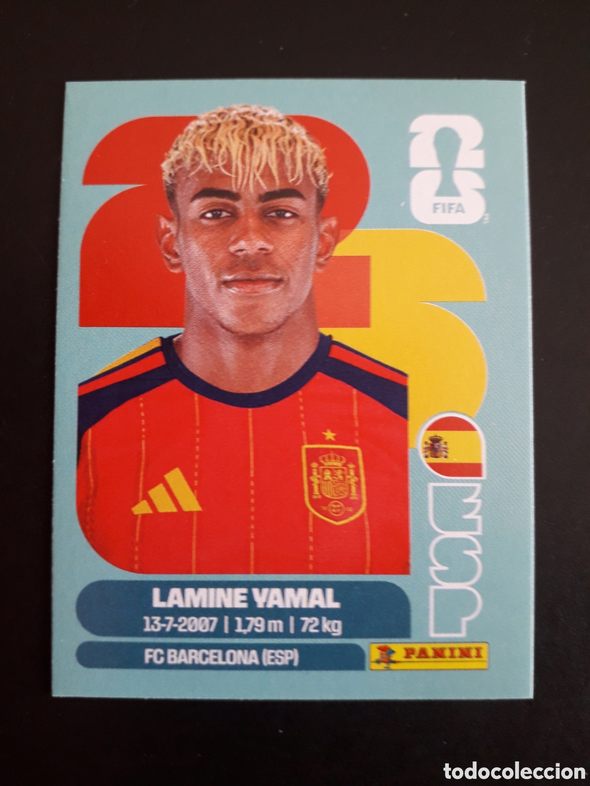 Cromos de F&uacute;tbol: LAMINE YAMAL ESPA&Ntilde;A ESP 15 MUNDIAL F&Uacute;TBOL 2026 FIFA WORLD CUP PANINI SIN PEGAR PEDIDO M&Iacute;NIMO 3&euro;
