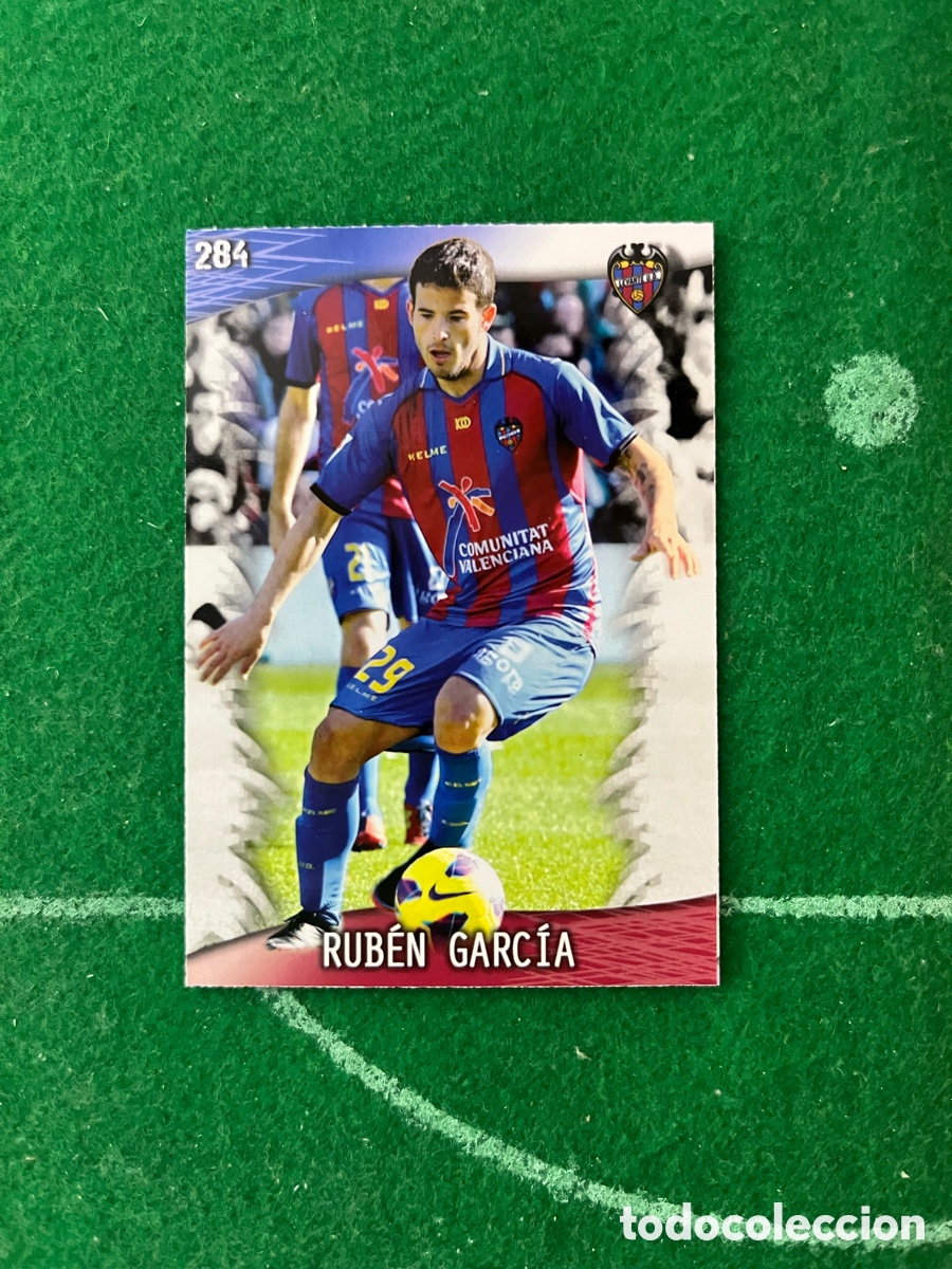 Cromos de F&uacute;tbol: 284 RUB&Eacute;N GARC&Iacute;A LEVANTE LAS FICHAS DE LA LIGA 2013 2014 MUNDICROMO