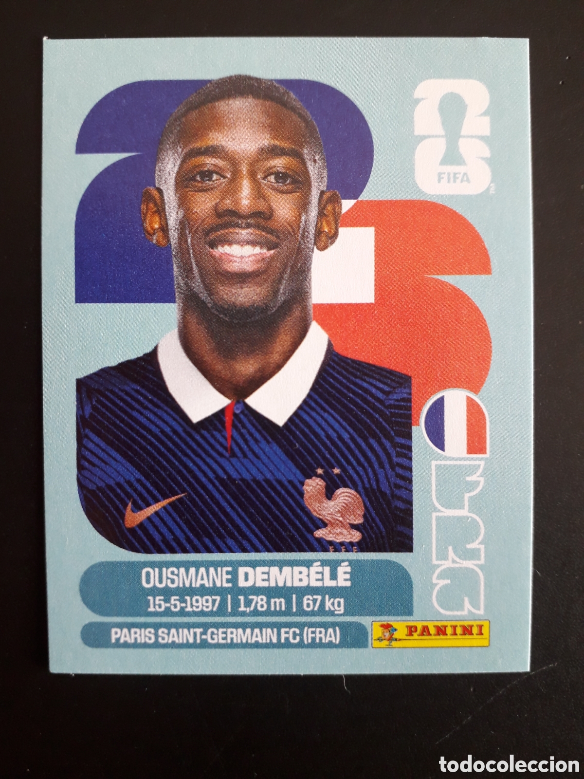 Cromos de F&uacute;tbol: DEMB&Eacute;L&Eacute; FRANCIA FRA 15 MUNDIAL F&Uacute;TBOL 2026 FIFA WORLD CUP PANINI SIN PEGAR PEDIDO M&Iacute;NIMO 3&euro;