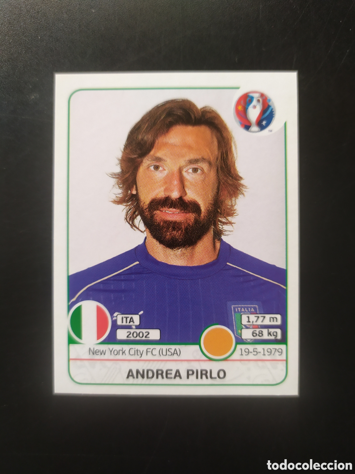 Cromos de F&uacute;tbol: UEFA Euro Francia 2016 panini Pirlo n&deg; 505 Italia