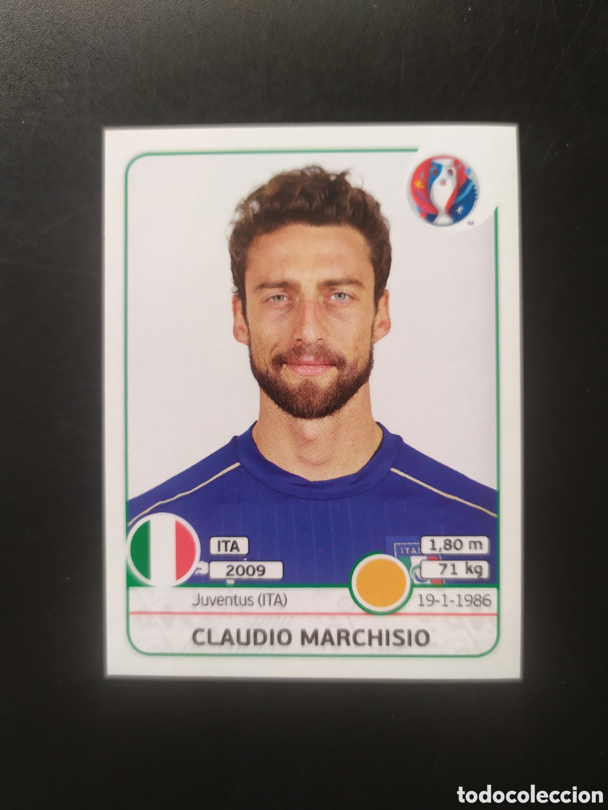 Cromos de F&uacute;tbol: UEFA Euro Francia 2016 panini Marchisio n&deg; 506 Italia