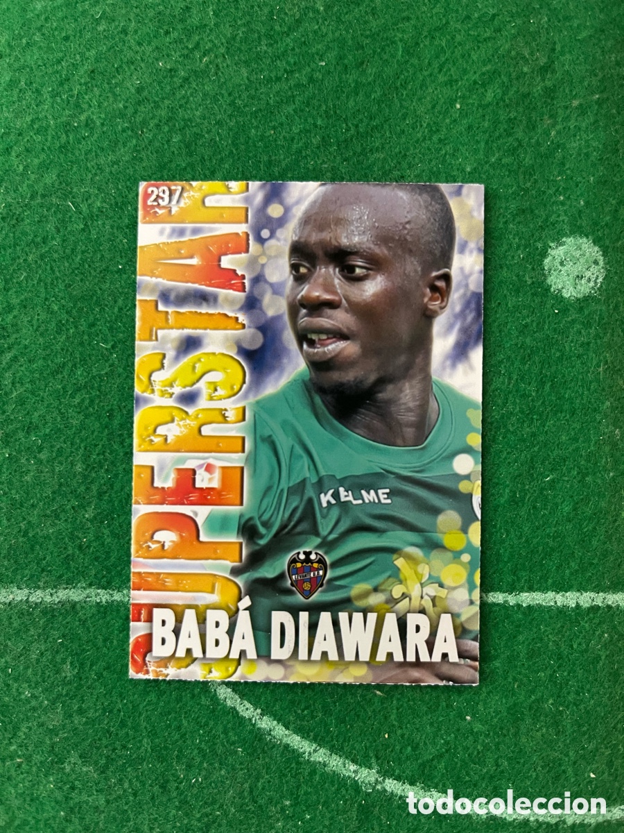 Cromos de F&uacute;tbol: 297 BABA DIAWARA LEVANTE LAS FICHAS DE LA LIGA 2013 2014 MUNDICROMO SUPERSTAR
