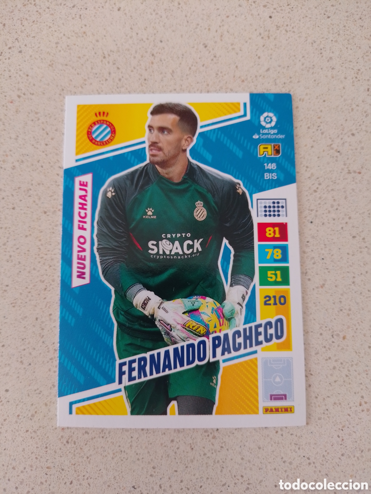 Cromos de F&uacute;tbol: CARTA 146 BIS NUEVO FICHAJE FERNANDO PACHECO ESPANYOL. ADRENALYN XL 22/23.