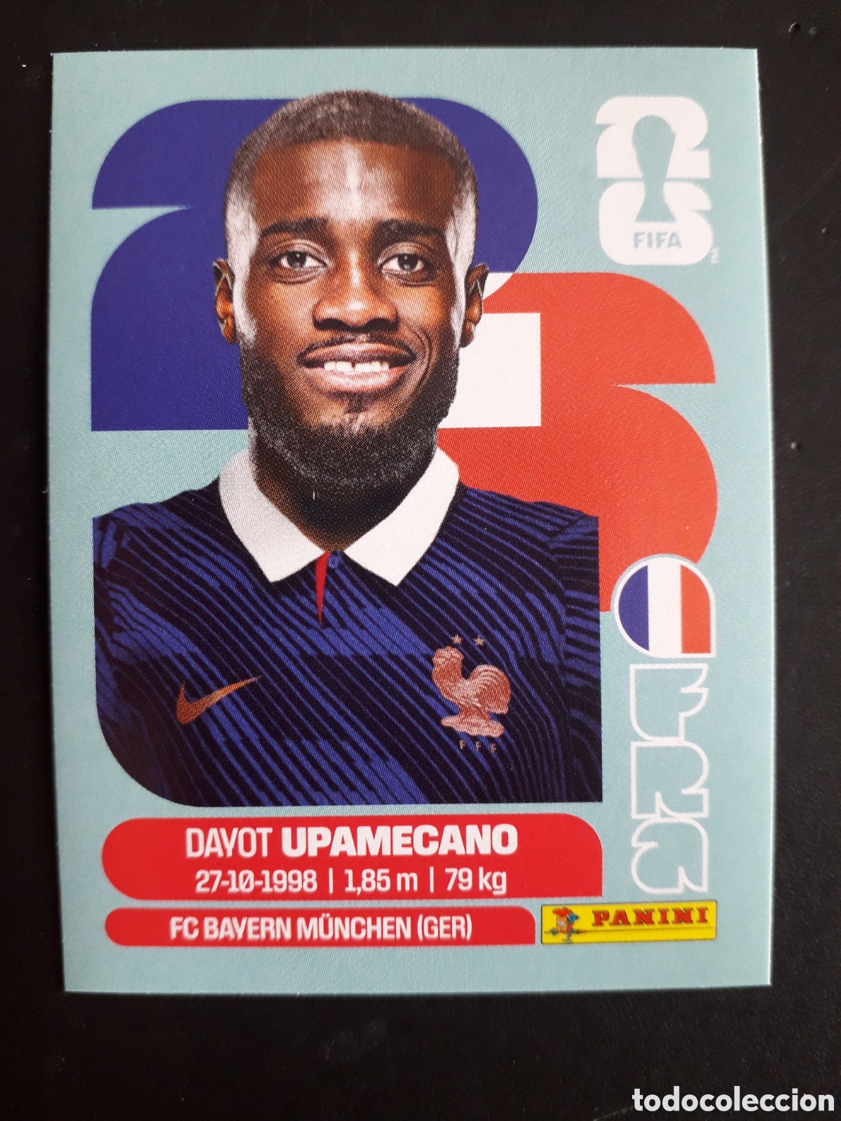 Cromos de F&uacute;tbol: UPAMECANO FRANCIA FRA 7 MUNDIAL F&Uacute;TBOL 2026 FIFA WORLD CUP PANINI SIN PEGAR PEDIDO M&Iacute;NIMO 3&euro;.