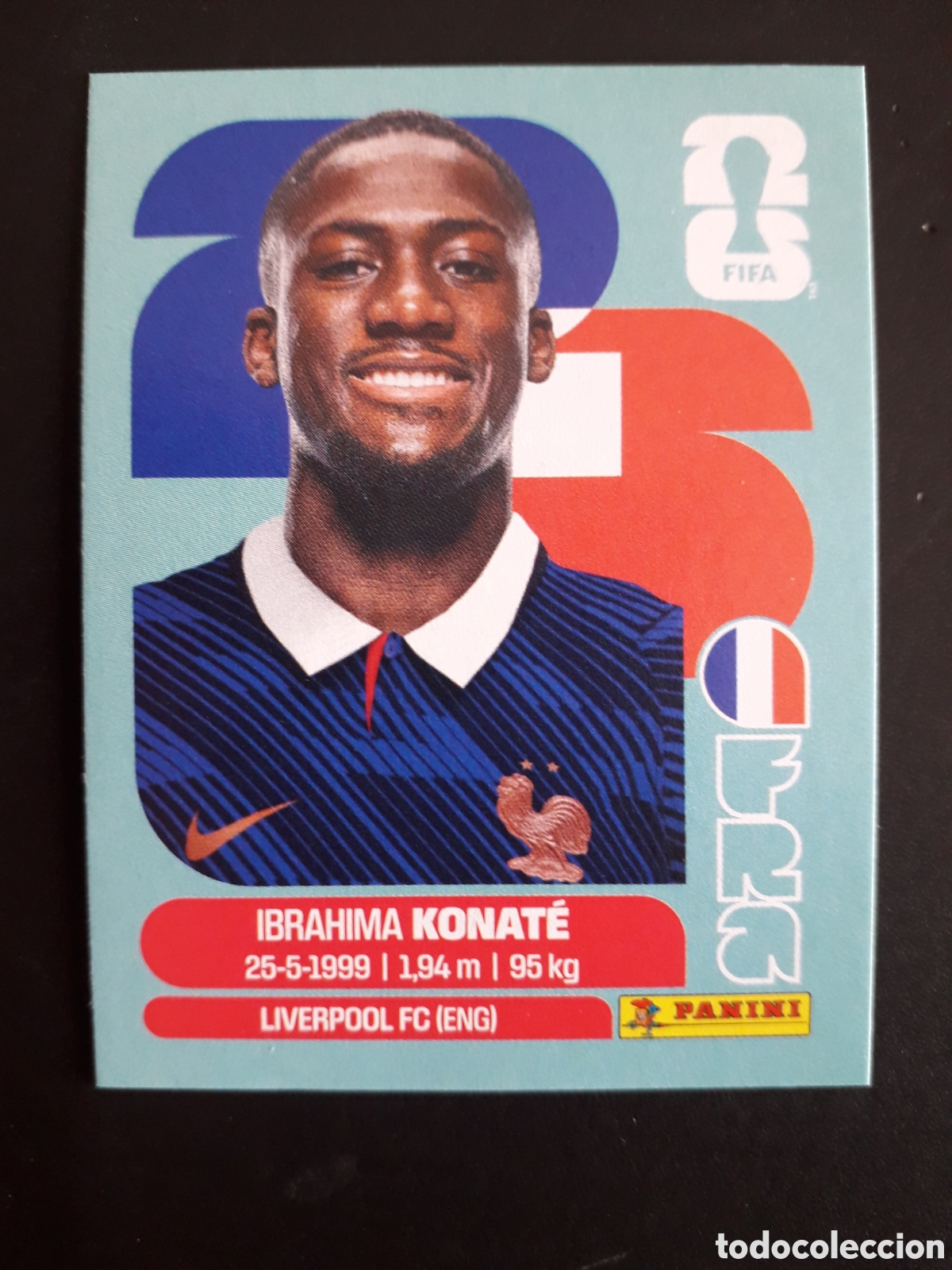 Cromos de F&uacute;tbol: KONAT&Eacute; FRANCIA FRA 6 MUNDIAL F&Uacute;TBOL 2026 FIFA WORLD CUP PANINI SIN PEGAR PEDIDO M&Iacute;NIMO 3&euro;
