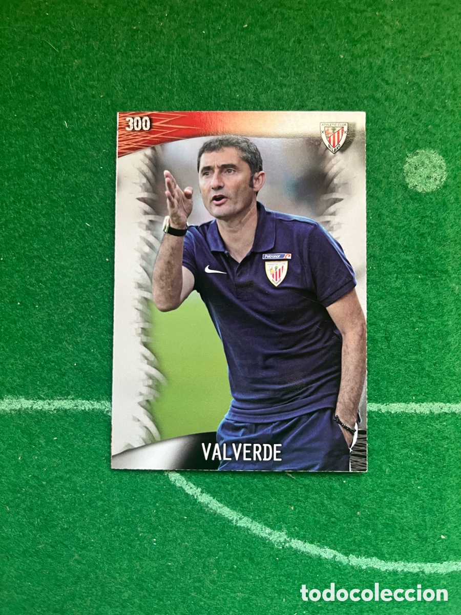Cromos de F&uacute;tbol: 300 ERNESTO VALVERDE ATHLETIC DE BILBAO LAS FICHAS DE LA LIGA 2013 2014 MUNDICROMO ENTRENADOR