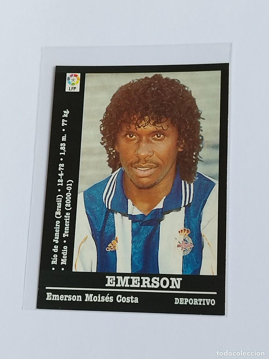 Cromos de F&uacute;tbol: EMERSON &Uacute;LTIMO FICHAJE RC DEPORTIVO CORU&Ntilde;A - LA LIGA 2000 2001 - PANINI SPORTS 00 01 NUNCA PEGADO