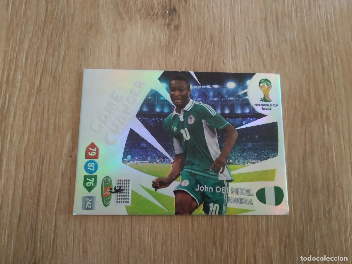Cromos de F&uacute;tbol: OBI MIKEL NIGERIA GAME CHANGER CROMO FUTBOL PANINI ADRENALYN 2014 WORLD CUP COPA DEL MUNDO
