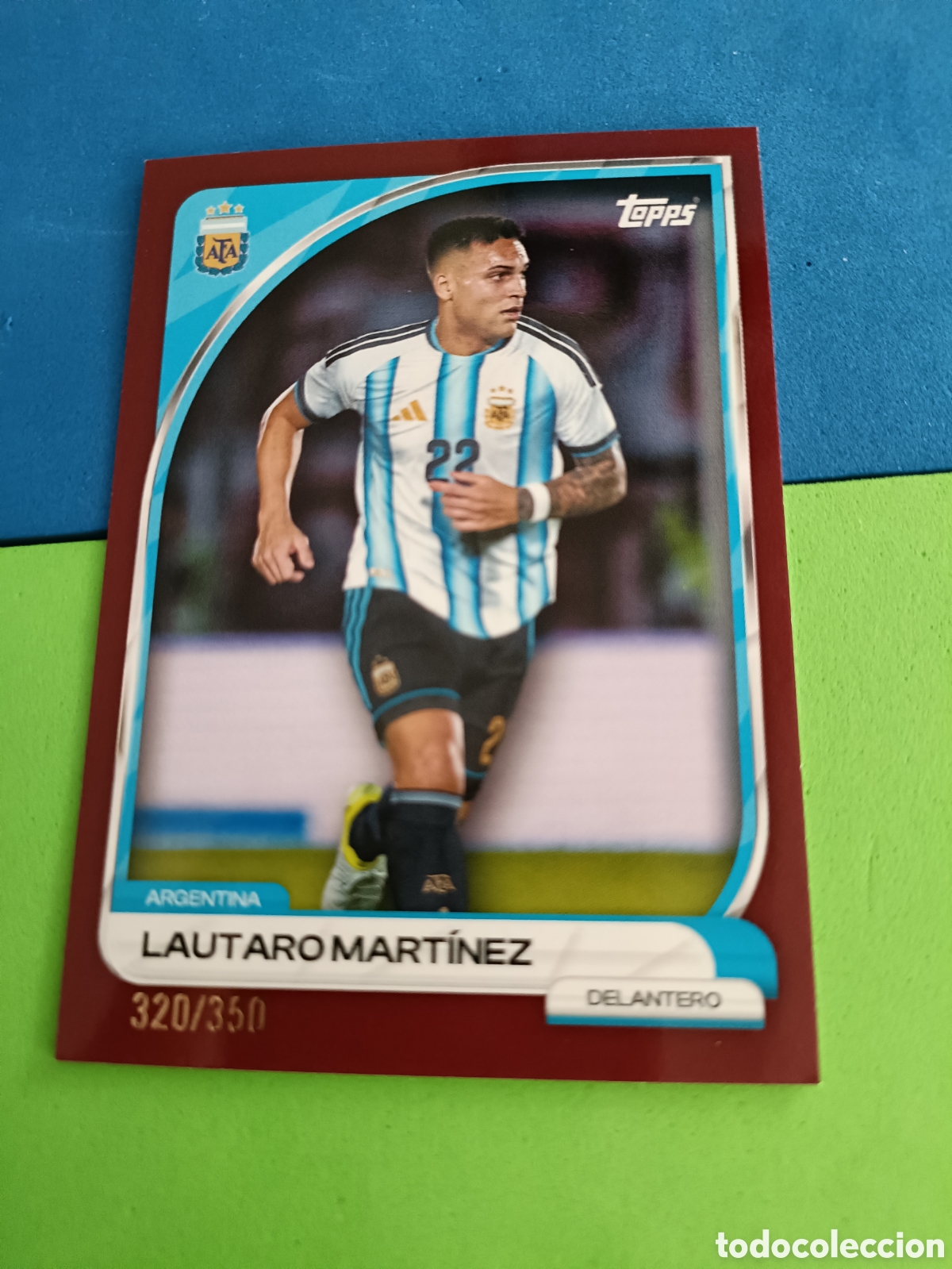 Cromos de F&uacute;tbol: TOPPS Argentina Collector Tin 25 26 2025 2026 - 20 Lautaro Mart&iacute;nez numerada 320/350