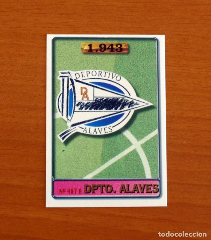 Cromos de F&uacute;tbol: Alav&eacute;s -N&ordm; 487 A-B Escudo-Villanova -2&ordf; Divisi&oacute;n-Mundicromo Las Fichas de la Liga 1996-1997-96-97