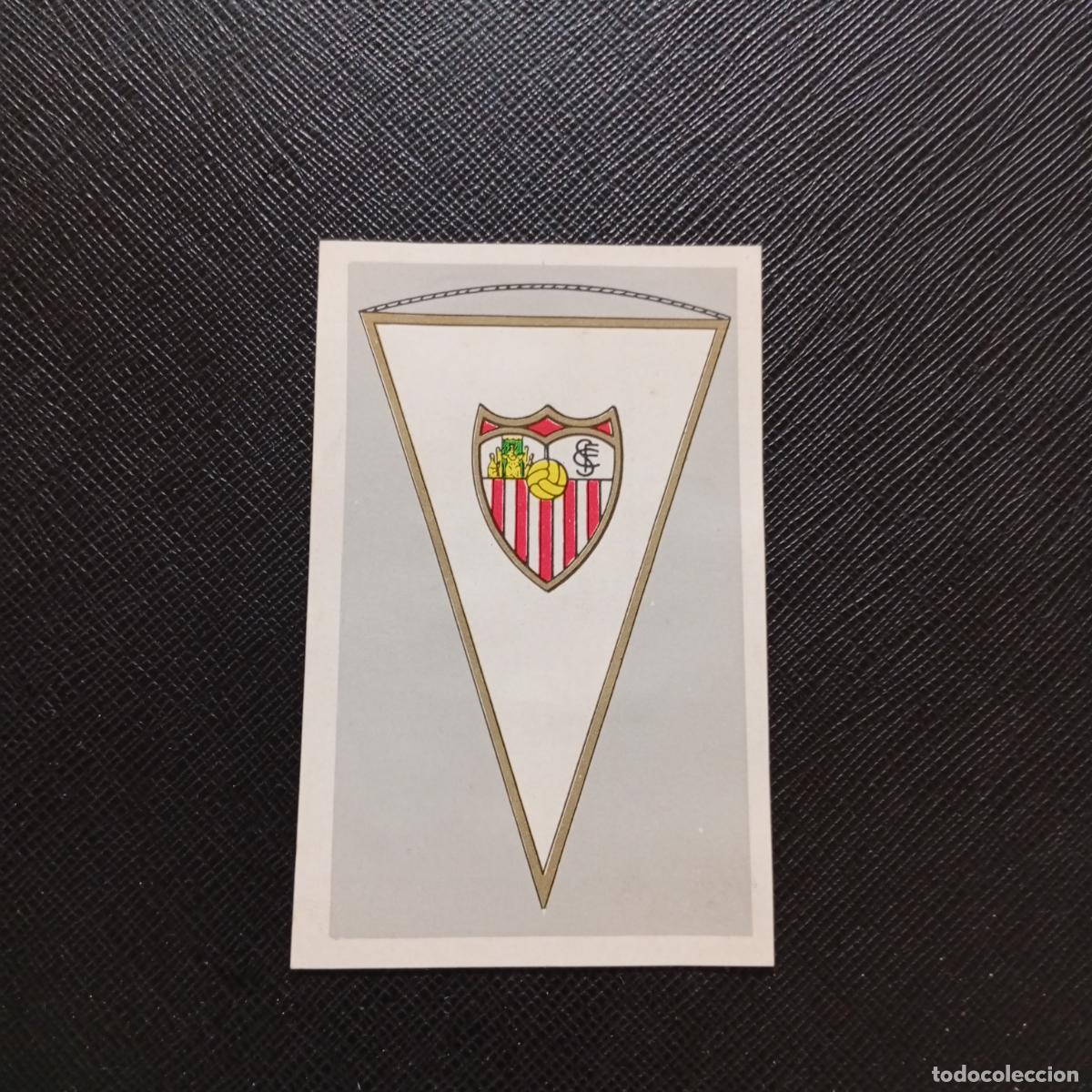 Cromos de F&uacute;tbol: SEVILLA ESCUDO BANDERA BANDERIN FERCA 1960 1961 CROMO FUTBOL LIGA 60 61 - DESPEGADO - A167 PG1