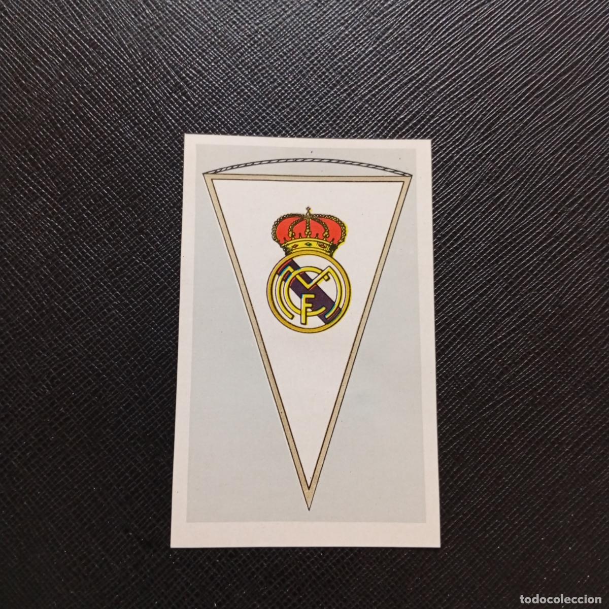 Cromos de F&uacute;tbol: REAL MADRID ESCUDO BANDERA BANDERIN FERCA 1960 1961 CROMO FUTBOL LIGA 60 61 - DESPEGADO - A167 PG1