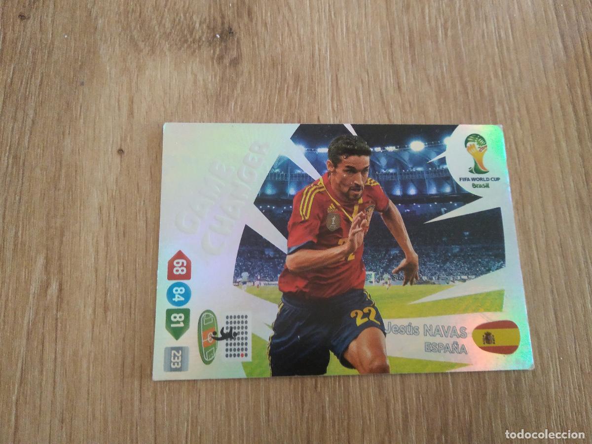 Cromos de F&uacute;tbol: JESUS NAVAS ESPA&Ntilde;A GAME CHANGER CROMO FUTBOL PANINI ADRENALYN 2014 WORLD CUP COPA DEL MUNDO