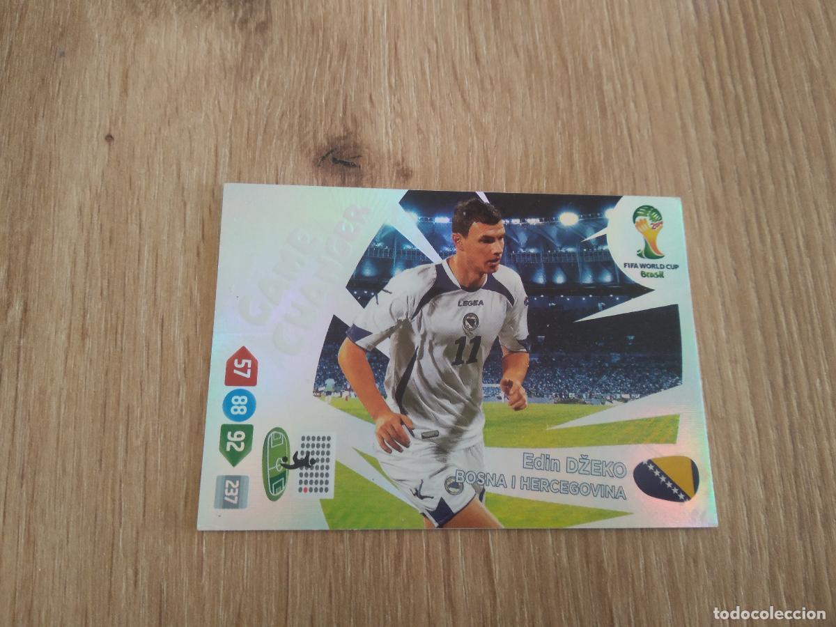 Cromos de F&uacute;tbol: DZEKO BOSNIA HERZEGOVINA GAME CHANGER CROMO FUTBOL PANINI ADRENALYN 2014 WORLD CUP COPA DEL MUNDO