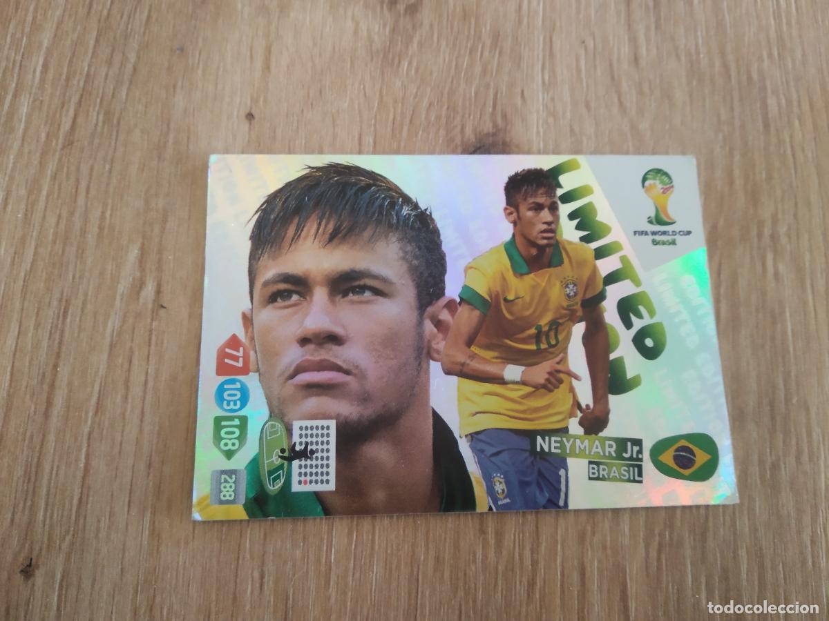 Cromos de F&uacute;tbol: NEYMAR ROOKIE BRASIL EDICION LIMITADA CROMO FUTBOL PANINI ADRENALYN 2014 WORLD CUP COPA DEL MUNDO