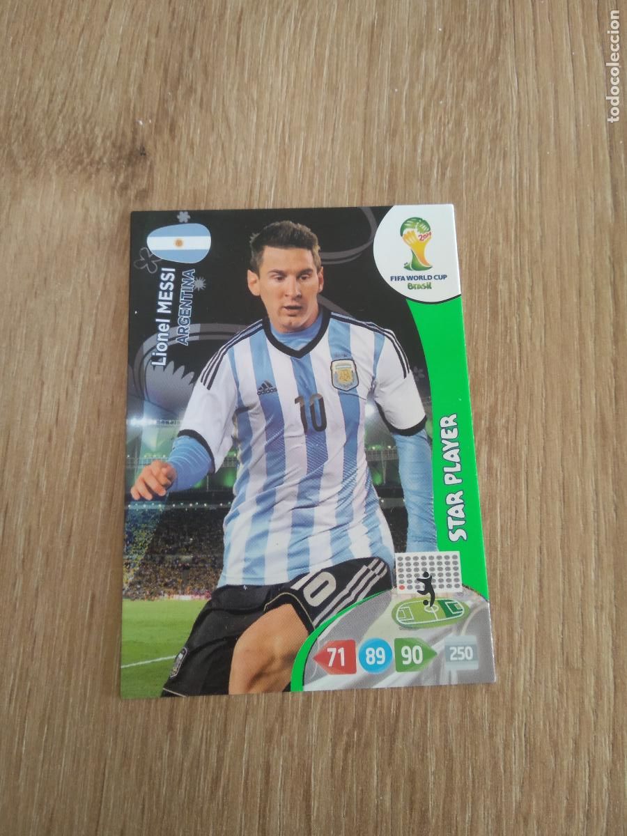 Cromos de Futebol: MESSI ARGENTINA STAR PLAYER CROMO FUTBOL PANINI ADRENALYN 2014 WORLD CUP COPA DEL MUNDO
