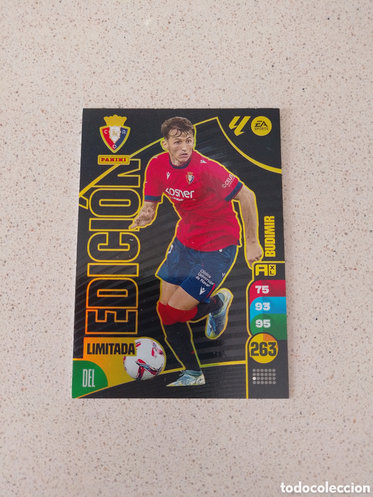 Cromos de Futebol: CARTA EDICI&Oacute;N LIMITADA BUDIMIR OSASUNA. ADRENALYN XL 24/25.