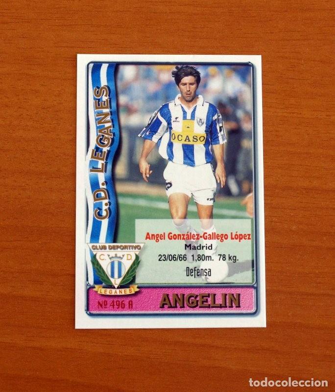 Cromos de F&uacute;tbol: Legan&eacute;s-N&ordm; 496 A-B Angelin-Miguel &Aacute;ngel-2&ordf; Divisi&oacute;n-Mundicromo Las Fichas de la Liga 1996-1997-96-97