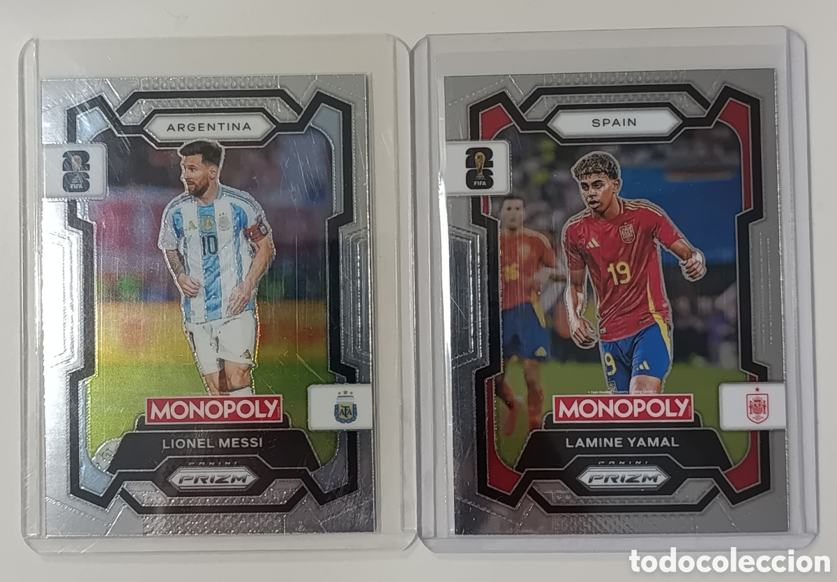 Cromos de F&uacute;tbol: Messi Yamal prizm 2026 world cup mundial Monopoly base