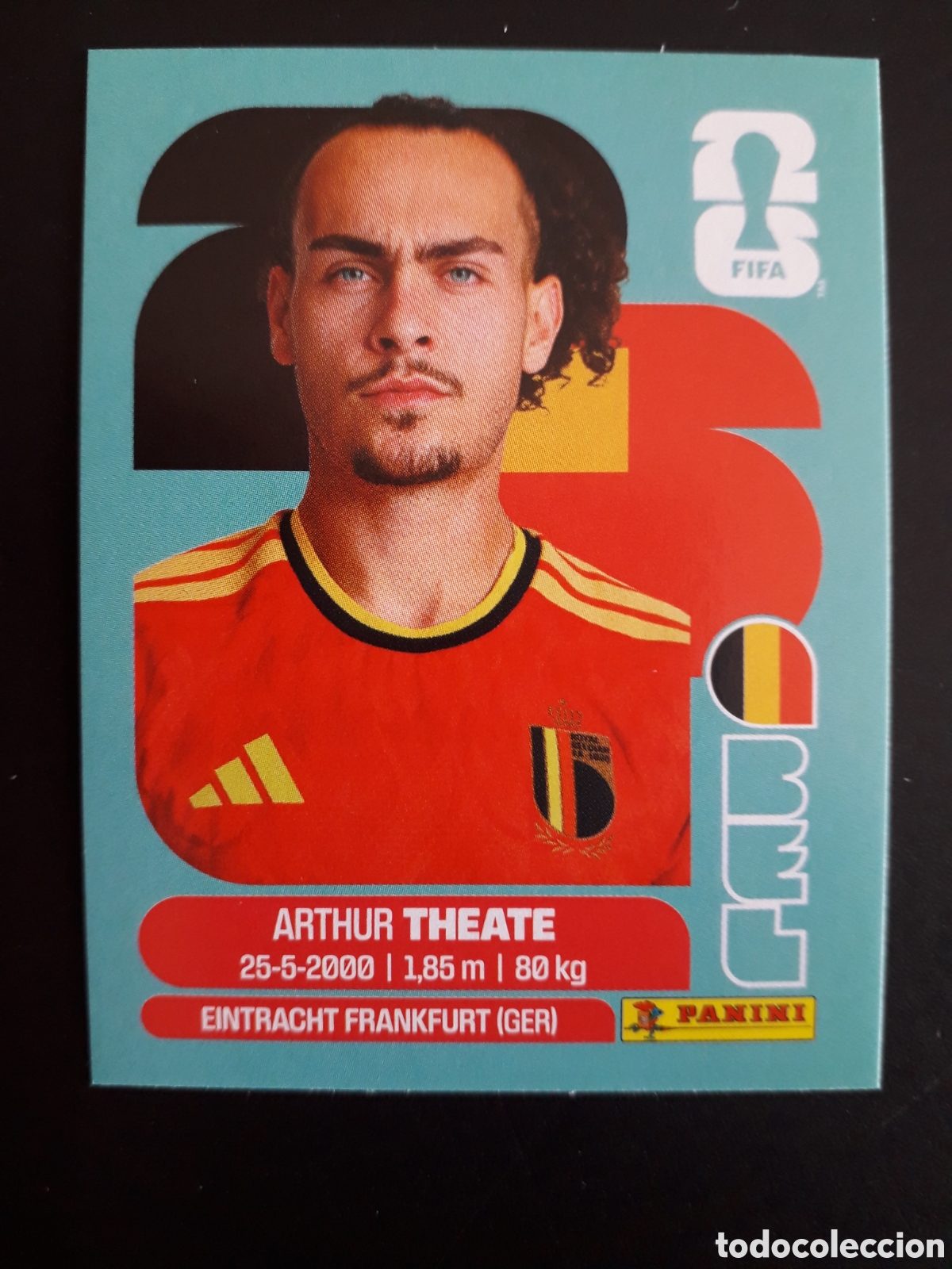 Figurine di Calcio: THEATE B&Eacute;LGICA BEL 3 MUNDIAL F&Uacute;TBOL 2026 FIFA WORLD CUP PANINI SIN PEGAR PEDIDO M&Iacute;NIMO 3&euro;