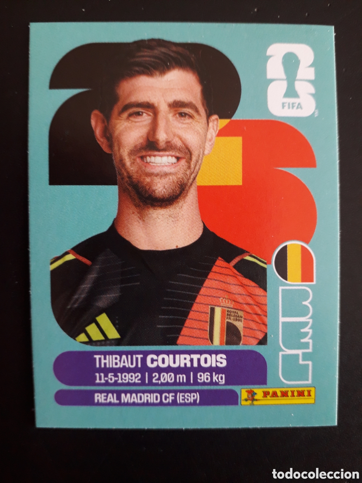 Cromos de F&uacute;tbol: COURTOIS B&Eacute;LGICA BEL 2 MUNDIAL F&Uacute;TBOL 2026 FIFA WORLD CUP PANINI SIN PEGAR PEDIDO M&Iacute;NIMO 3&euro;