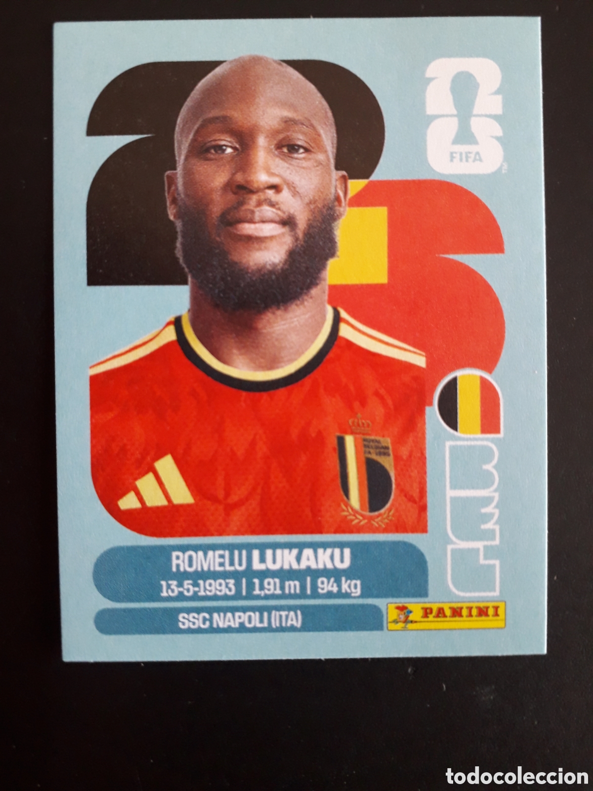 Cromos de F&uacute;tbol: LUKAKU B&Eacute;LGICA BEL 20 MUNDIAL F&Uacute;TBOL 2026 FIFA WORLD CUP PANINI SIN PEGAR PEDIDO M&Iacute;NIMO 3&euro;