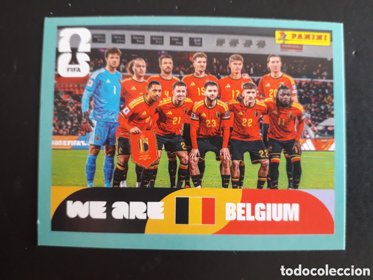 Cromos de F&uacute;tbol: EQUIPO B&Eacute;LGICA BEL 13 MUNDIAL F&Uacute;TBOL 2026 FIFA WORLD CUP PANINI SIN PEGAR PEDIDO M&Iacute;NIMO 3&euro;.