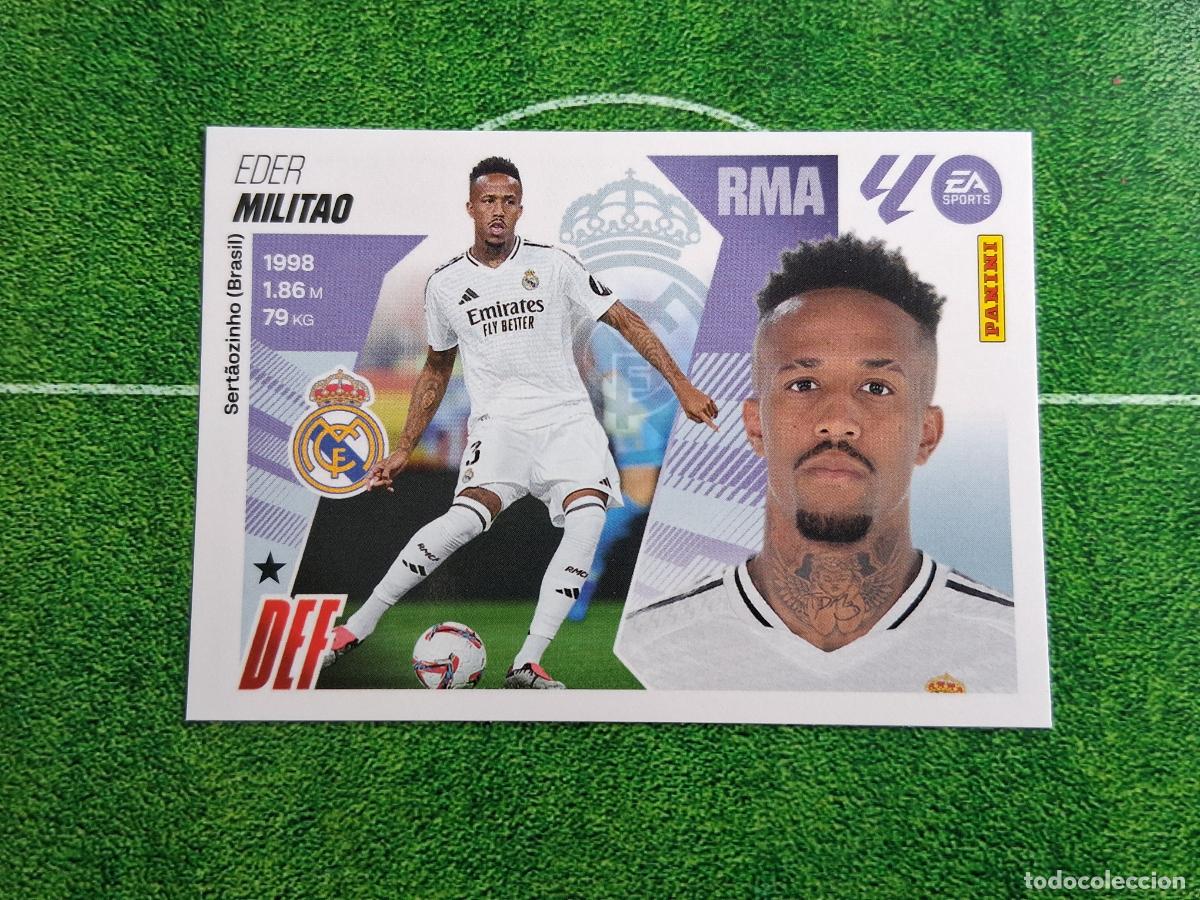 Cromos de F&uacute;tbol: 8 MILITAO REAL MADRID CROMOS LIGA ESTE FUTBOL PANINI 2025 2026 25 26