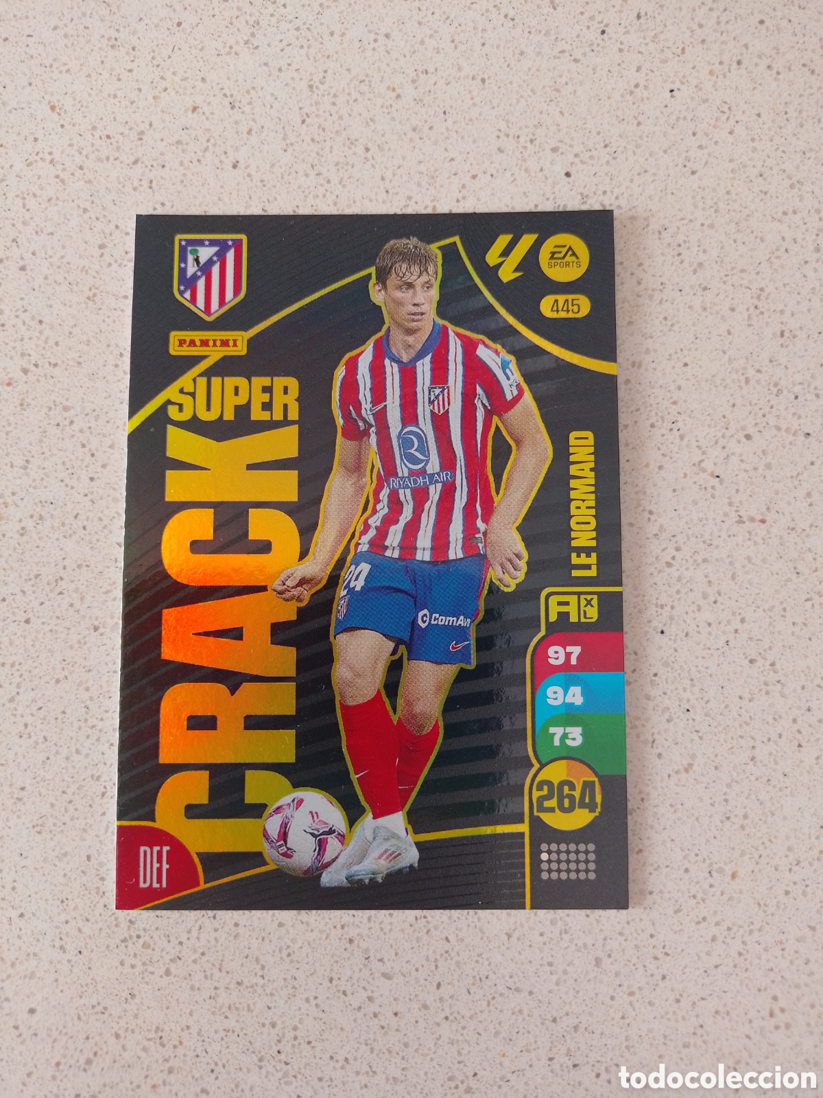 Cromos de F&uacute;tbol: CARTA 445 SUPER CRACK LE NORMAND ATLETICO DE MADRID. ADRENALYN XL 24/25.