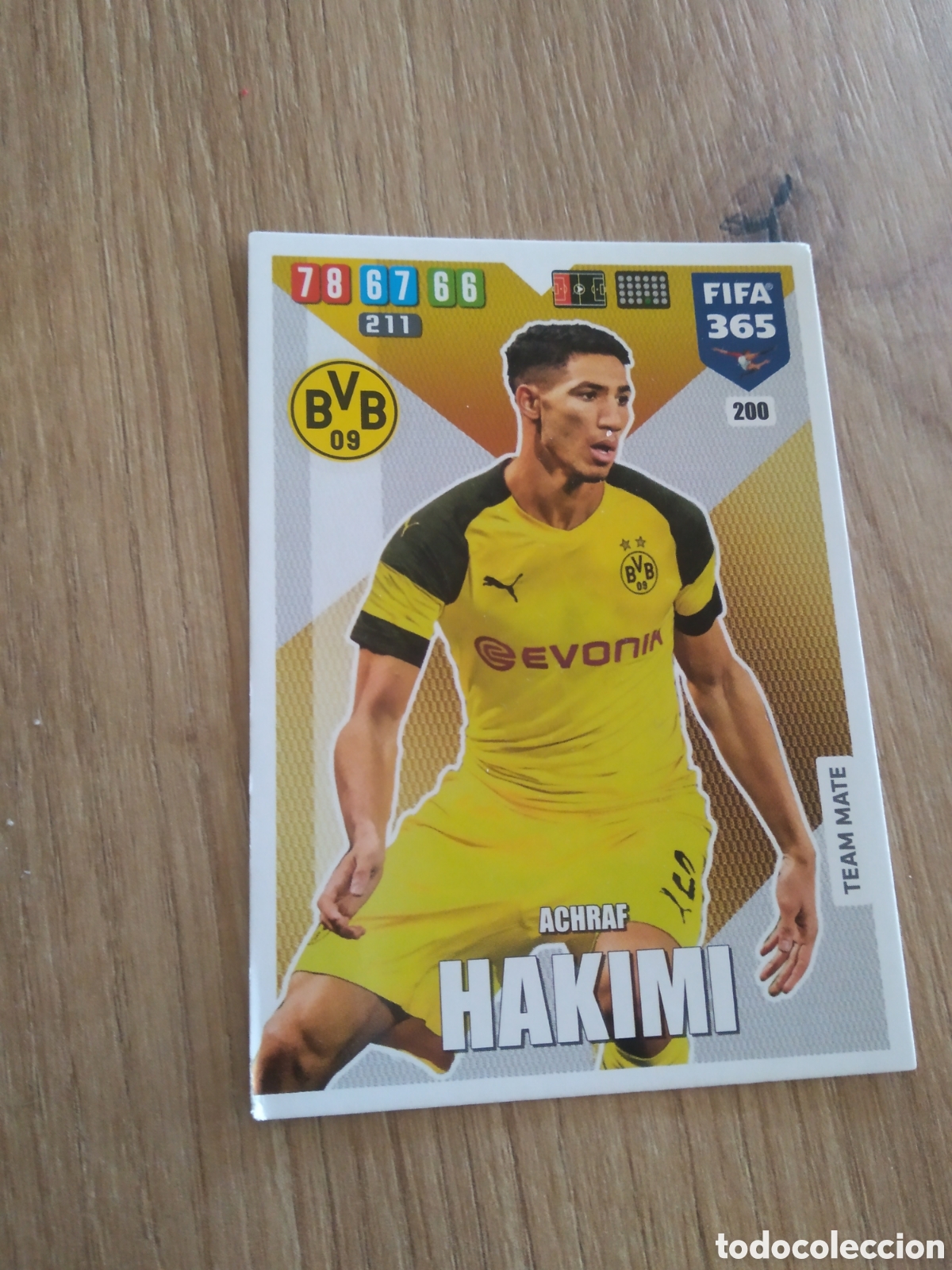 Cromos de F&uacute;tbol: 200 ACHRAF HAKIMI BORUSSIA DORTMUND CROMO TARJETA 19-20 ADRENALYN XL FIFA 365 PANINI 2019-2020