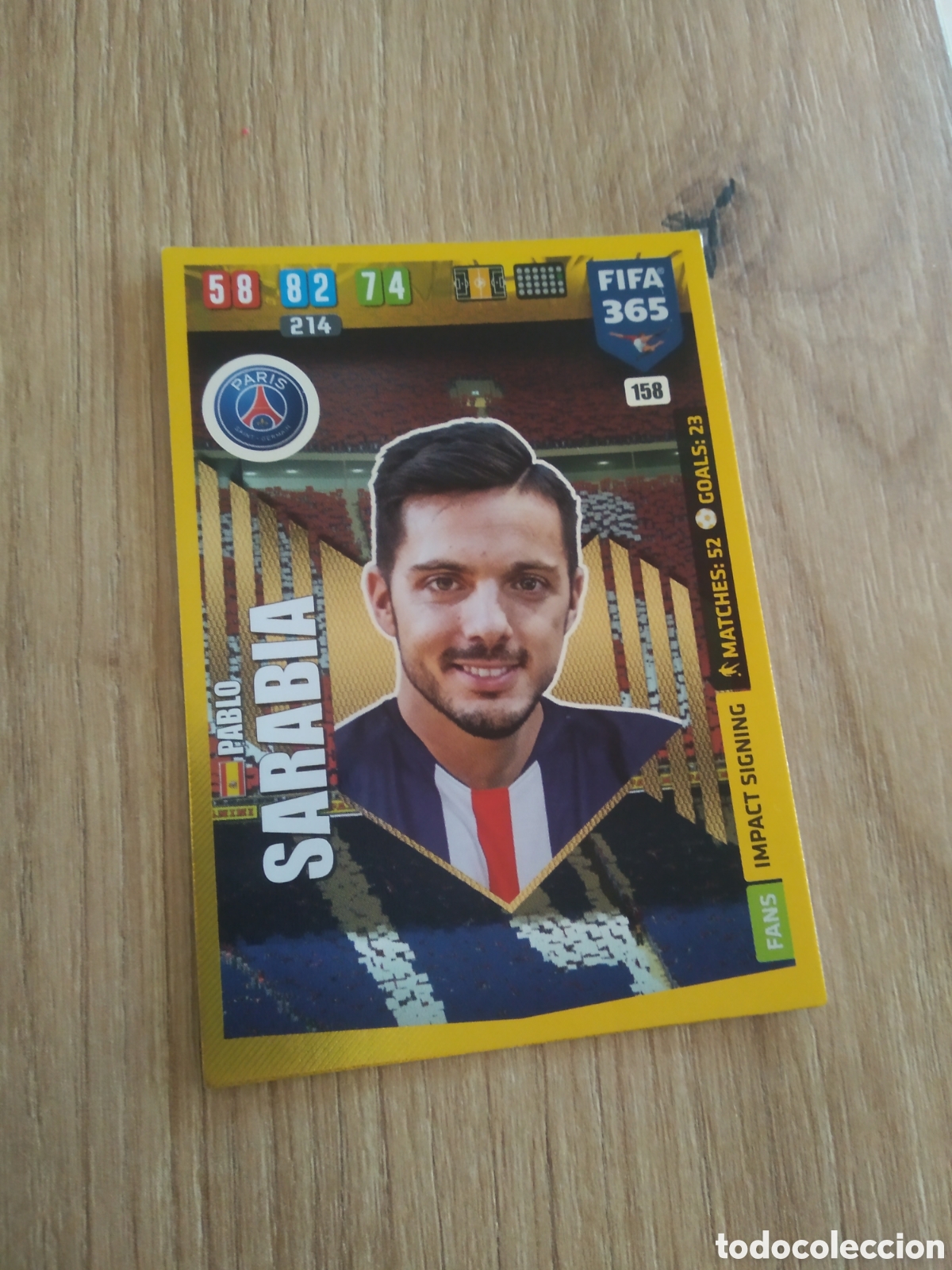 Cromos de F&uacute;tbol: 158 SARABIA PARIS SAINT GERMAIN PSG CROMO TARJETA 19-20 ADRENALYN XL FIFA 365 PANINI 2019-2020