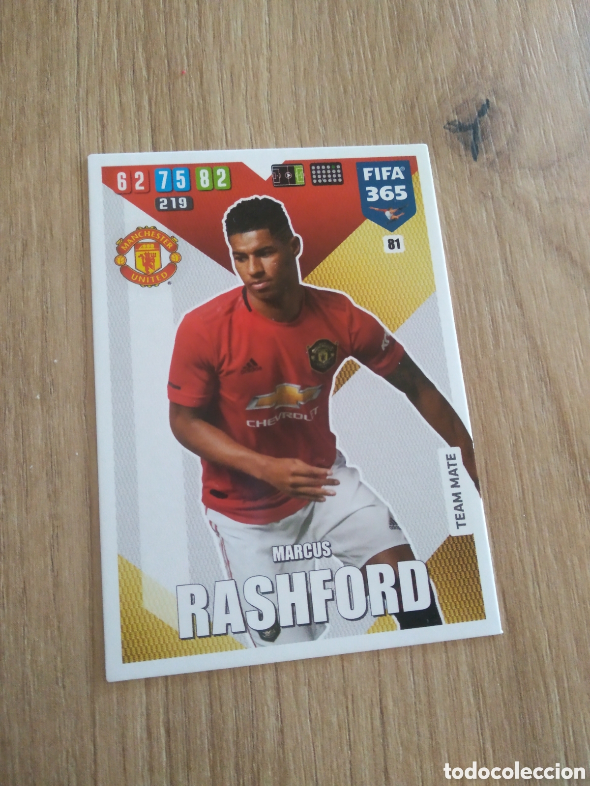 Cromos de F&uacute;tbol: 81 RASHFORD MANCHESTER UNITED CROMO TARJETA 19-20 ADRENALYN XL FIFA 365 PANINI 2019-2020